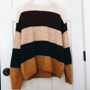 H&M oversized striped sweater
